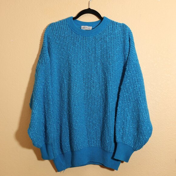 Modango Vintage Blue Knit Sweater (56) - Picture 1 of 11